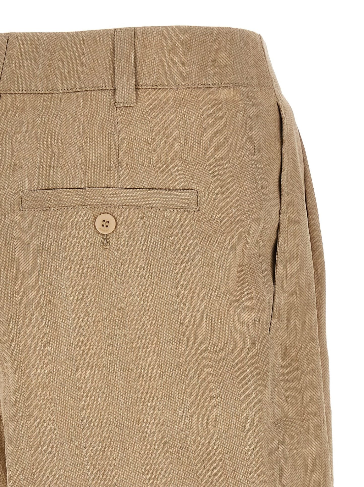 Jacquemus Beige Linen Bermuda Shorts - HBPS Beauty & Fashion