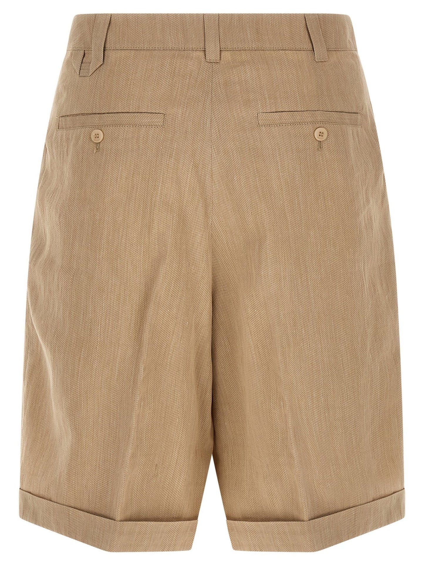 Jacquemus Beige Linen Bermuda Shorts - HBPS Beauty & Fashion