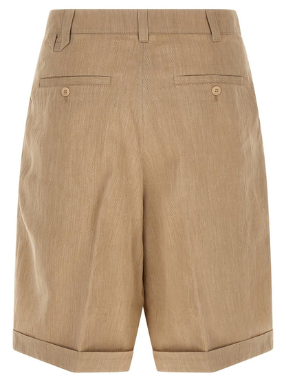 Jacquemus Beige Linen Bermuda Shorts - HBPS Beauty & Fashion