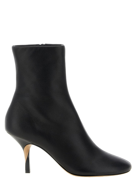 Jacquemus Black Lamb Leather Ankle Boots - HBPS Beauty & Fashion