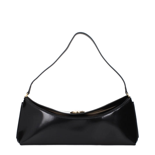 Jacquemus Black Leather Shoulder Bag - HBPS Beauty & Fashion