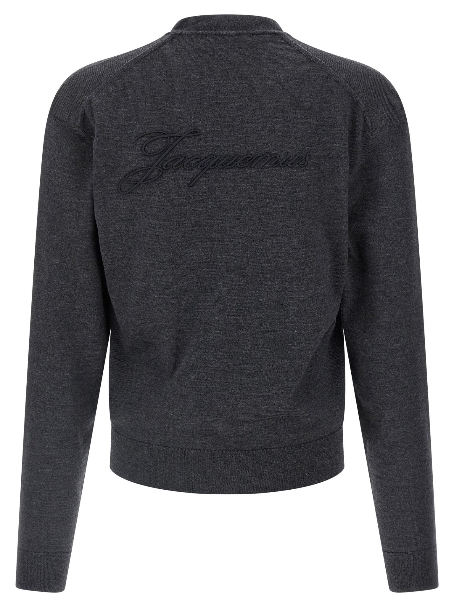 Jacquemus Gray Merino Wool Cardigan - HBPS Beauty & Fashion