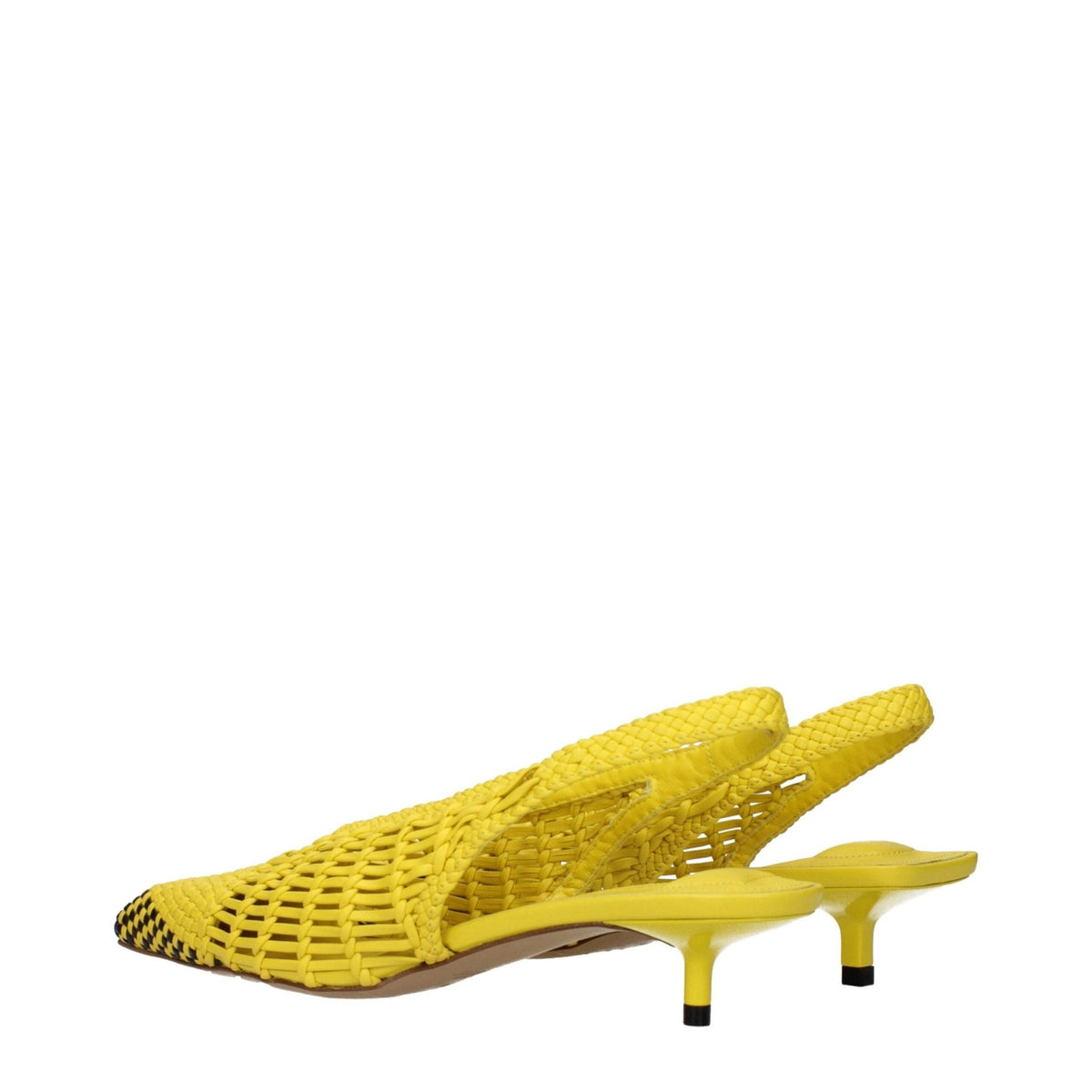 Jacquemus Yellow Leather Flat Sandals - HBPS Beauty & Fashion
