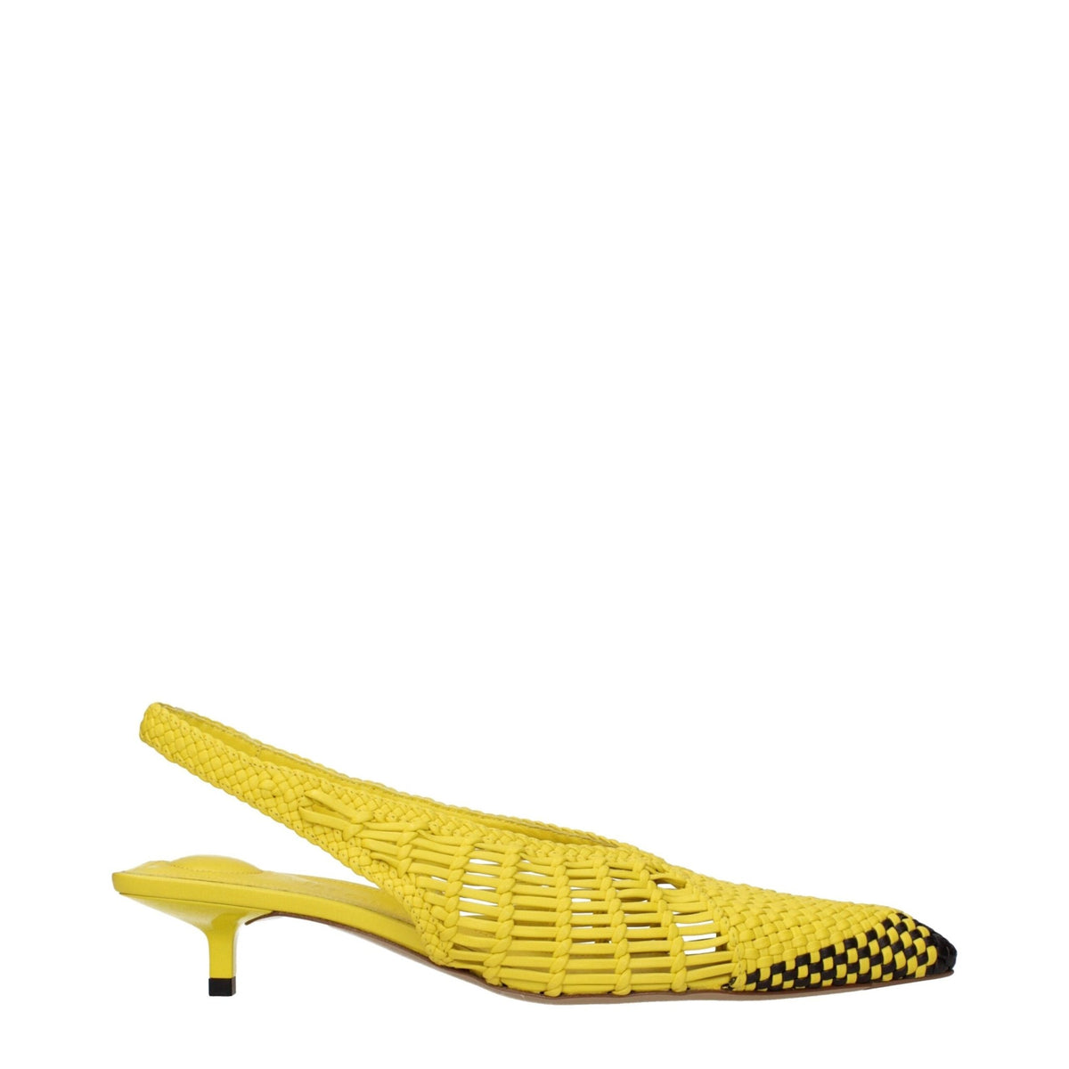 Jacquemus Yellow Leather Flat Sandals - HBPS Beauty & Fashion