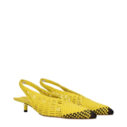 Jacquemus Yellow Leather Flat Sandals - HBPS Beauty & Fashion