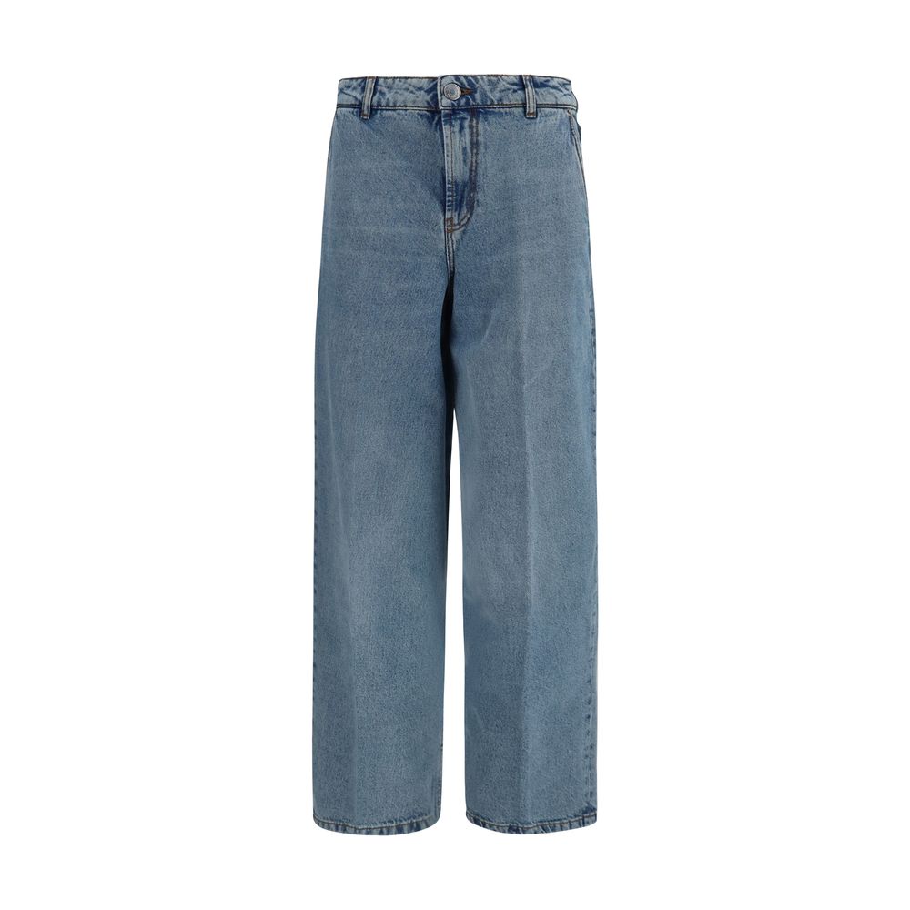Jean Ami Paris femme Balloon en coton bleu – AM-FTR920DE0046480 - HBPS Beauty & Fashion