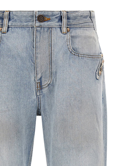 Jean Balenciaga femme City en coton bleu clair – BA-321805 - HBPS Beauty & Fashion