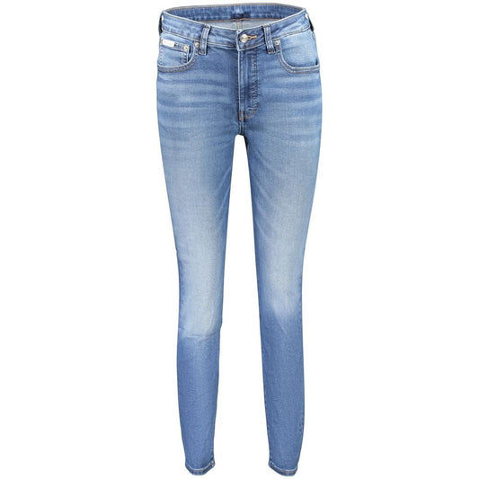 Jean Calvin Klein femme en coton bleu – CA-46308 - HBPS Beauty & Fashion