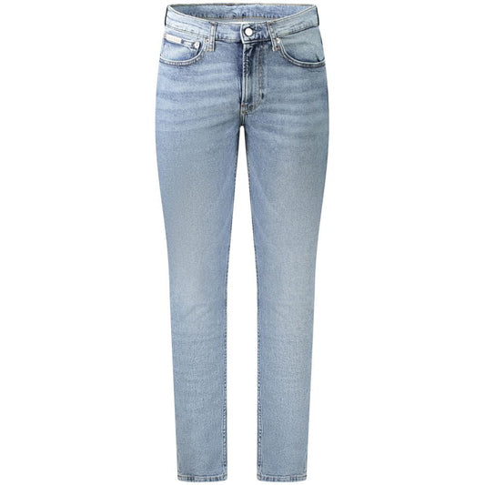 Jean Calvin Klein homme Slim Taper en coton bleu clair – CA-35419 - HBPS Beauty & Fashion