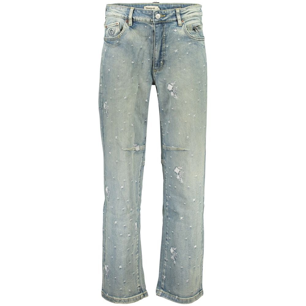 Jean Desigual femme en coton bleu clair – DE-47144 - HBPS Beauty & Fashion