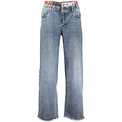 Jean Desigual femme en coton bleu – DE-47449 - HBPS Beauty & Fashion