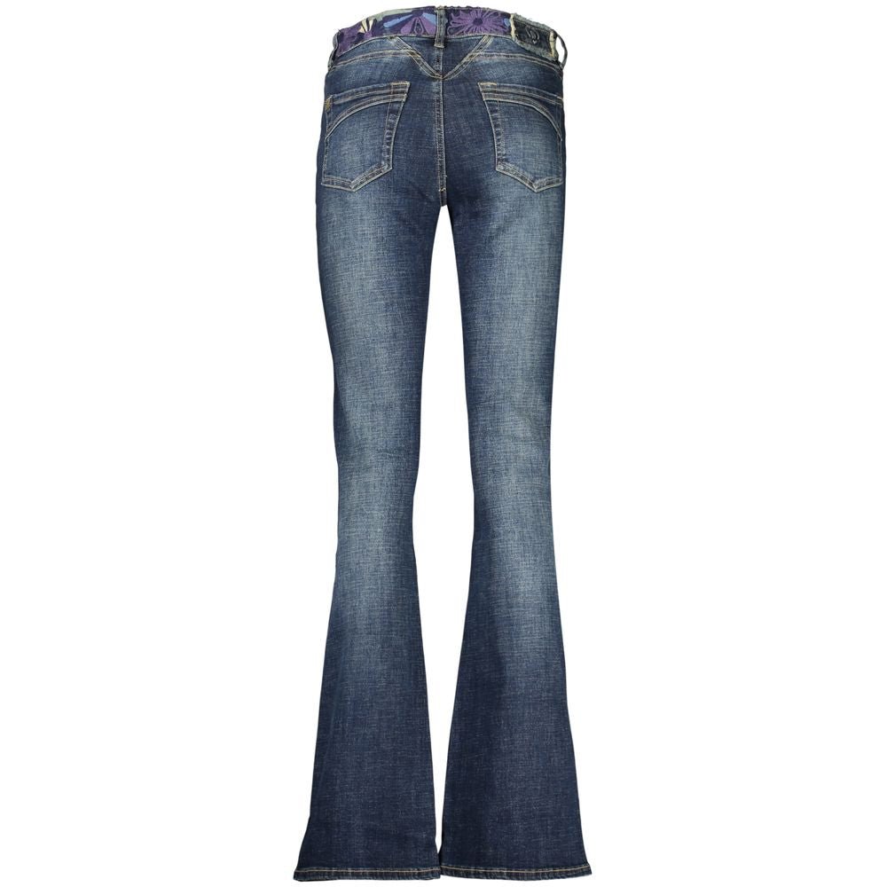 Jean Desigual femme en coton bleu – DE-47450 - HBPS Beauty & Fashion