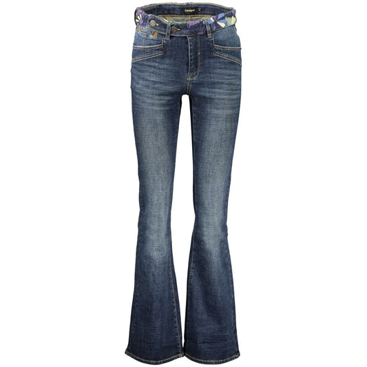 Jean Desigual femme en coton bleu – DE-47450 - HBPS Beauty & Fashion
