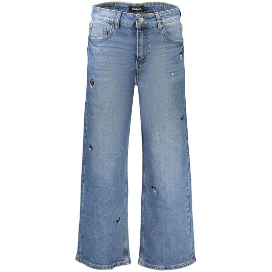 Jean Desigual femme Mickey Mini en coton bleu – DE-47455 - HBPS Beauty & Fashion