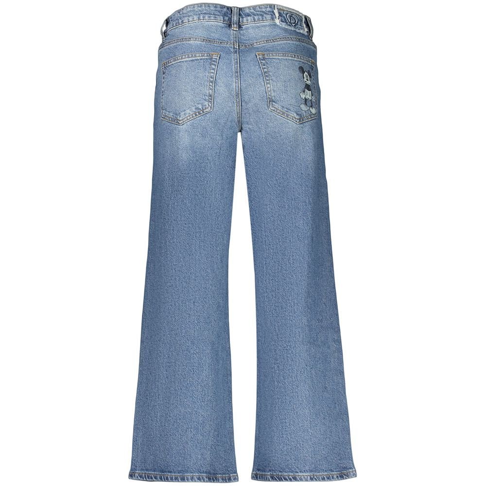 Jean Desigual femme Mickey Mini en coton bleu – DE-47455 - HBPS Beauty & Fashion