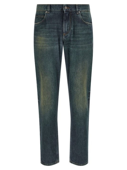 Jean Dolce & Gabbana homme en coton bleu – DO-333134 - HBPS Beauty & Fashion