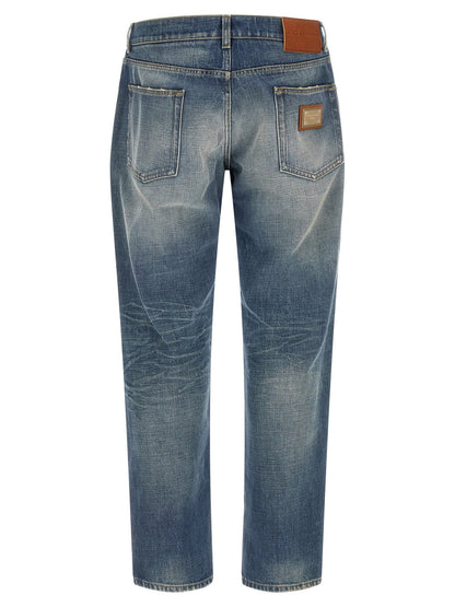 Jean Dolce & Gabbana homme en coton bleu – DO-341127 - HBPS Beauty & Fashion
