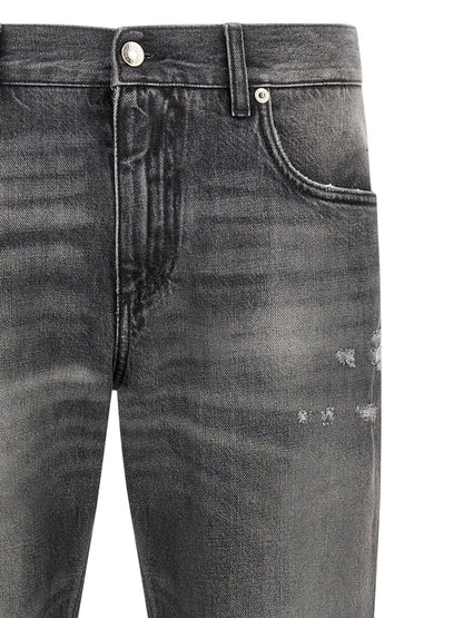 Jean Dolce & Gabbana homme en coton gris – DO-339224 - HBPS Beauty & Fashion