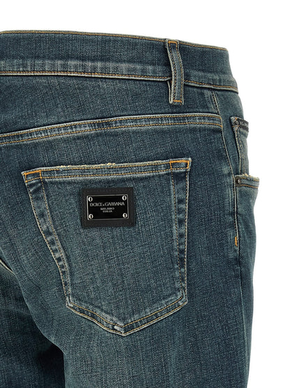 Jean Dolce & Gabbana homme Essential en coton bleu – DO-332964 - HBPS Beauty & Fashion