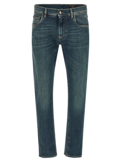 Jean Dolce & Gabbana homme Essential en coton bleu – DO-332964 - HBPS Beauty & Fashion