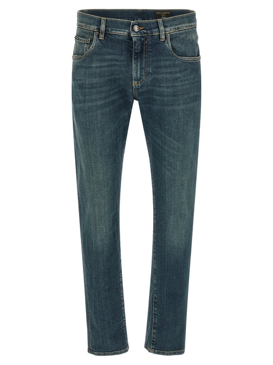 Jean Dolce & Gabbana homme Essential en coton bleu – DO-332964 - HBPS Beauty & Fashion