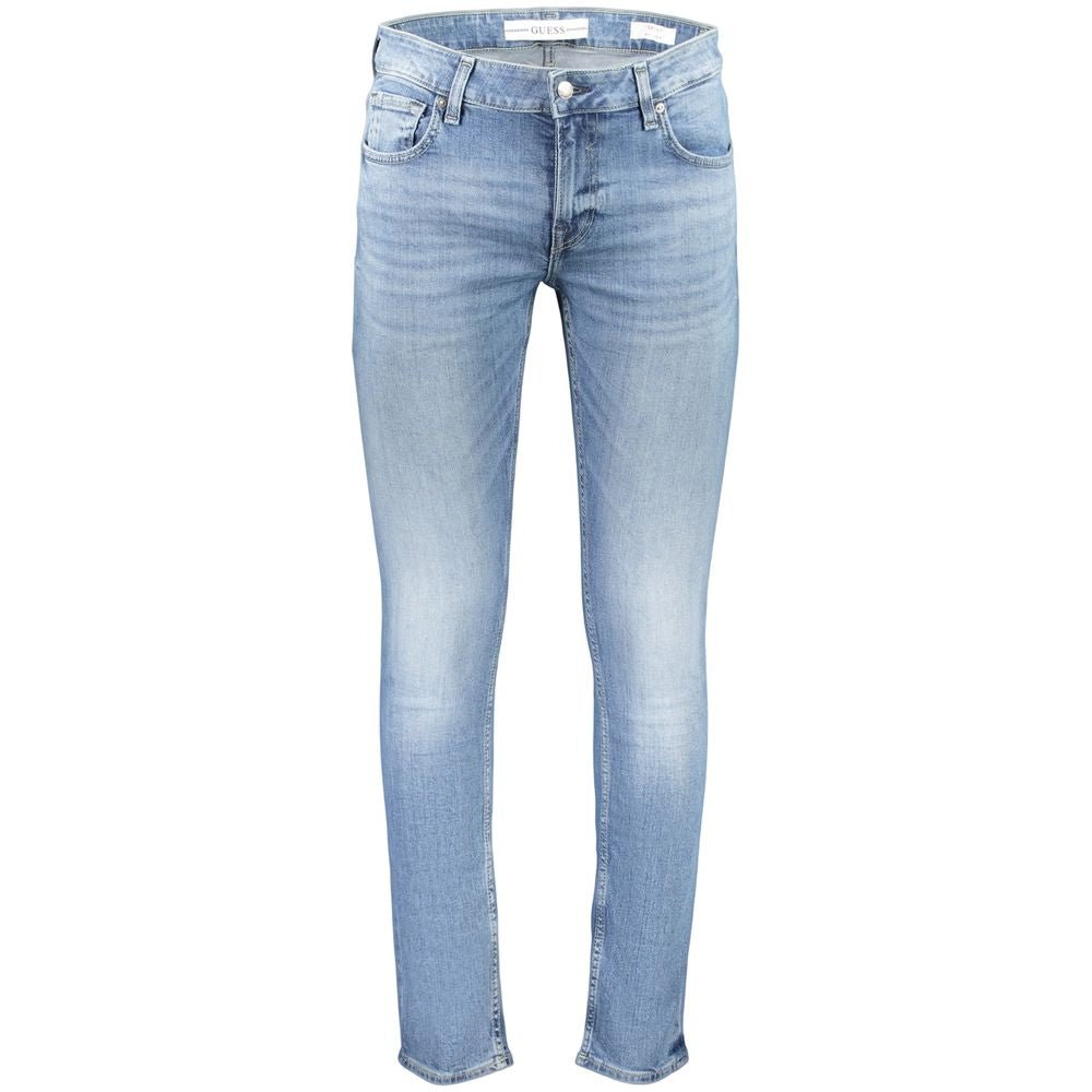 Jean Guess Jeans homme en coton bleu clair – GU-47647 - HBPS Beauty & Fashion