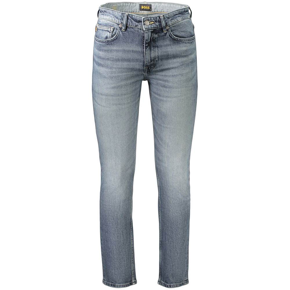 Jean Hugo Boss homme slim en coton bleu – BO-48167 - HBPS Beauty & Fashion