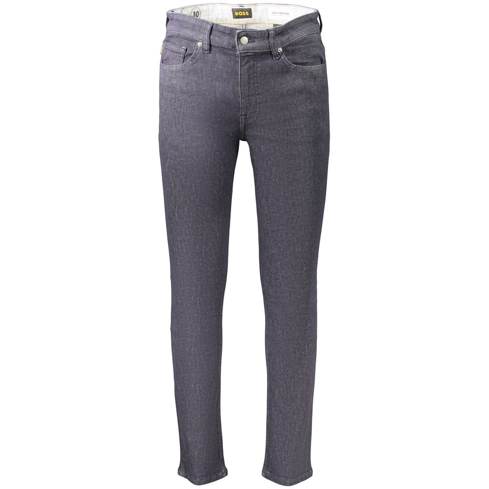 Jean Hugo Boss homme Soft Motion slim en coton bleu – BO-48165 - HBPS Beauty & Fashion