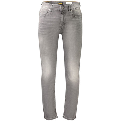 Jean Hugo Boss homme Soft Motion slim en coton gris – BO-48161 - HBPS Beauty & Fashion