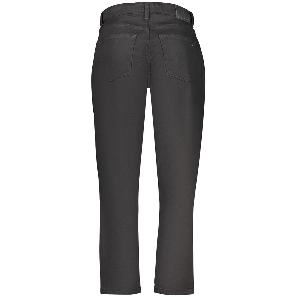 Jean Tommy Hilfiger femme Mom en coton noir – TO-48056 - HBPS Beauty & Fashion