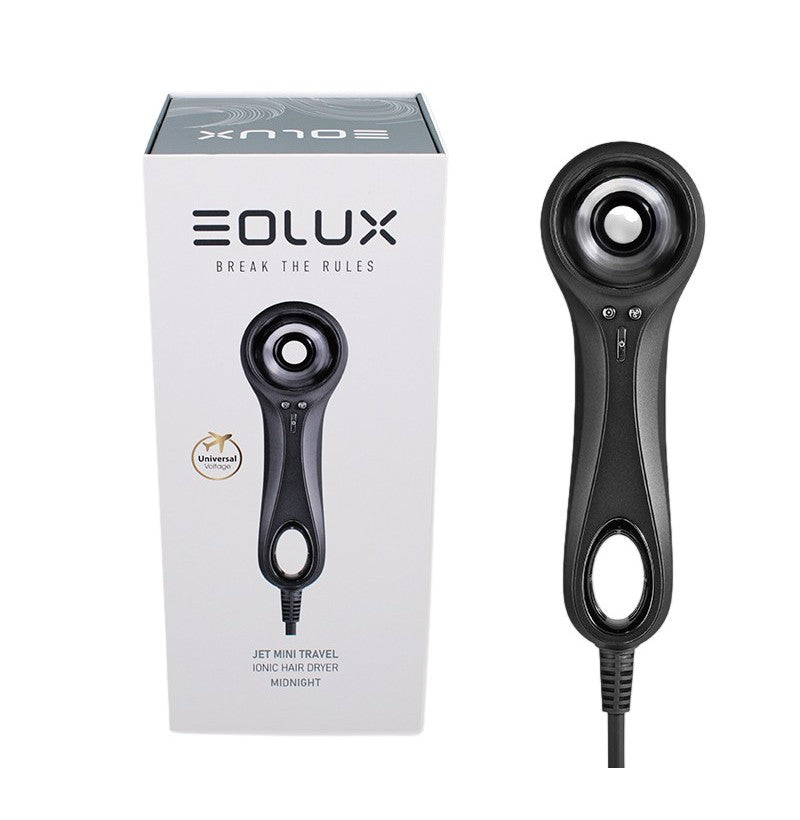 Sèche-cheveux de voyage Eolux Jet Mini Ionique – Midnight Black