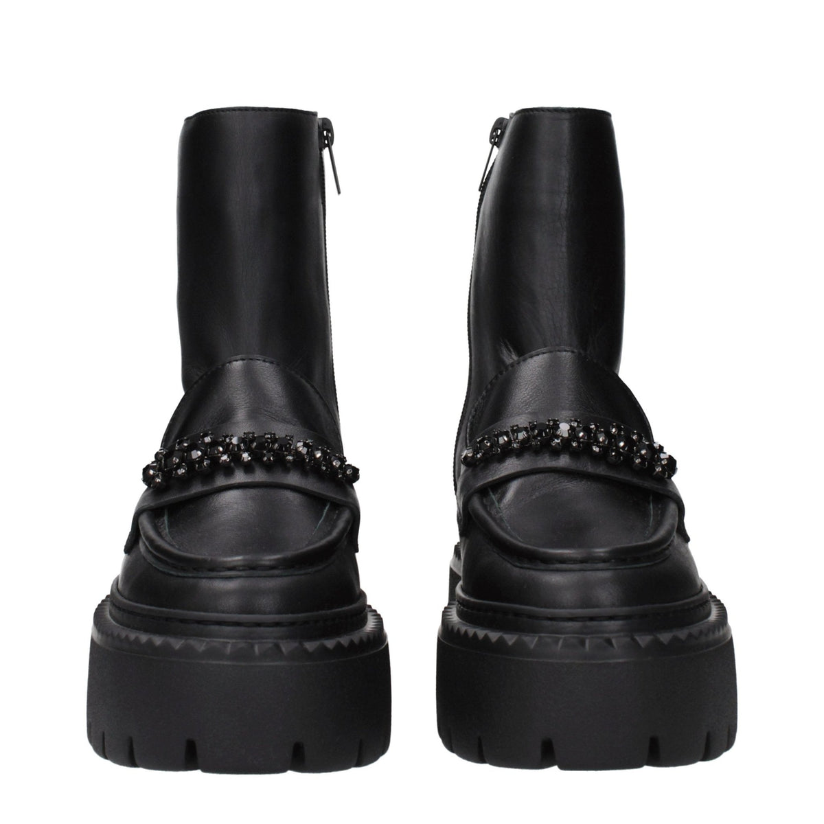 Jimmy Choo Black Leather Ankle Boots - HBPS Beauty & Fashion