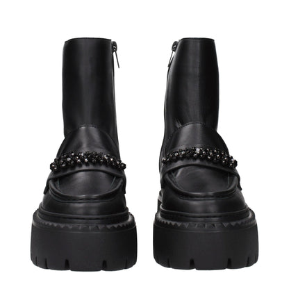 Jimmy Choo Black Leather Ankle Boots - HBPS Beauty & Fashion