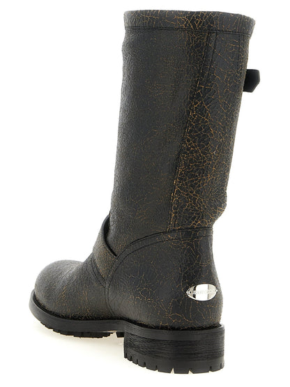 Jimmy Choo Black Leather Ankle Boots - HBPS Beauty & Fashion
