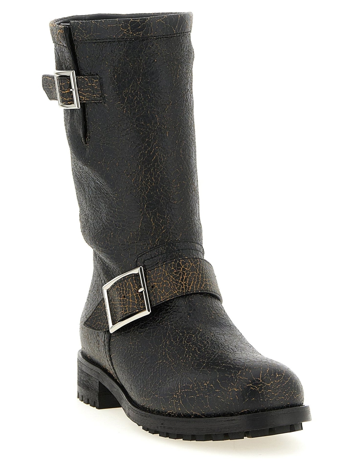 Jimmy Choo Black Leather Ankle Boots - HBPS Beauty & Fashion