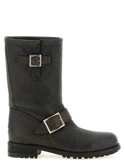 Jimmy Choo Black Leather Ankle Boots - HBPS Beauty & Fashion