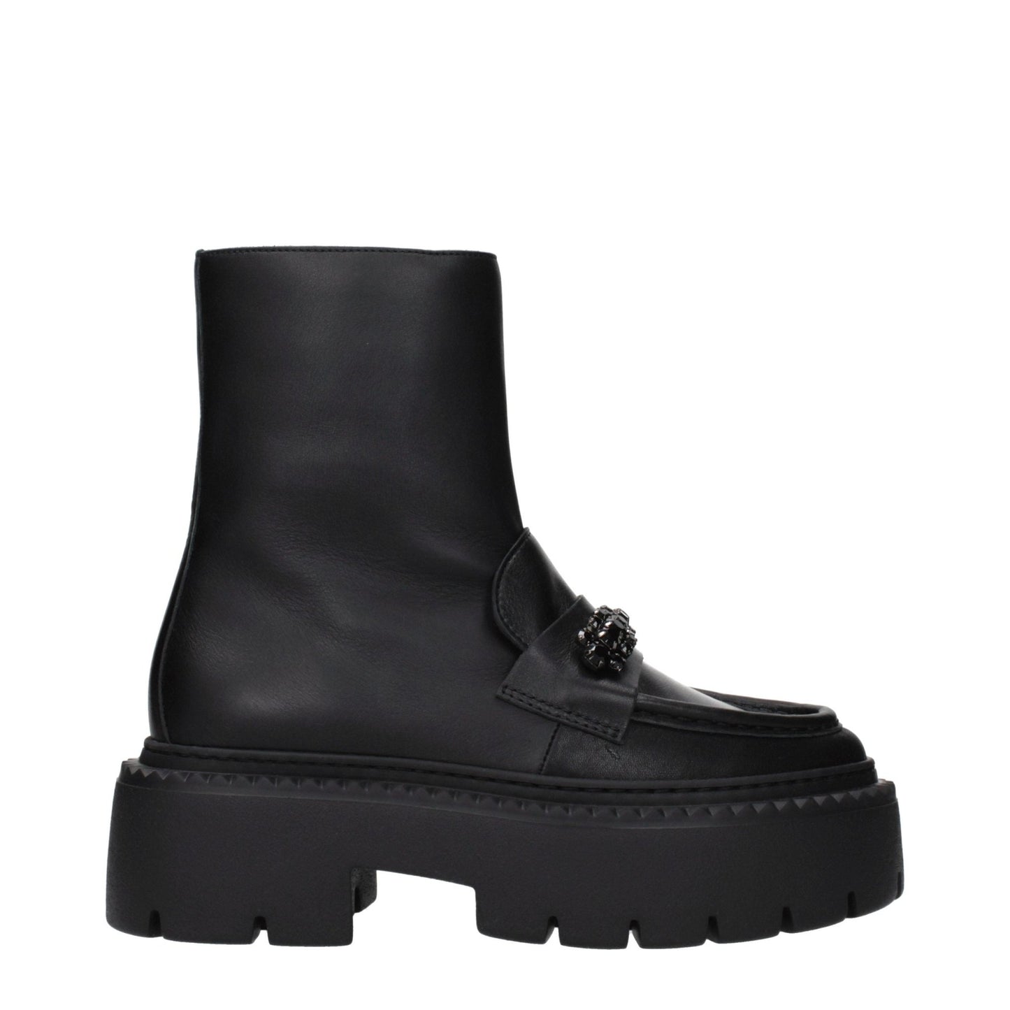 Jimmy Choo Black Leather Ankle Boots - HBPS Beauty & Fashion