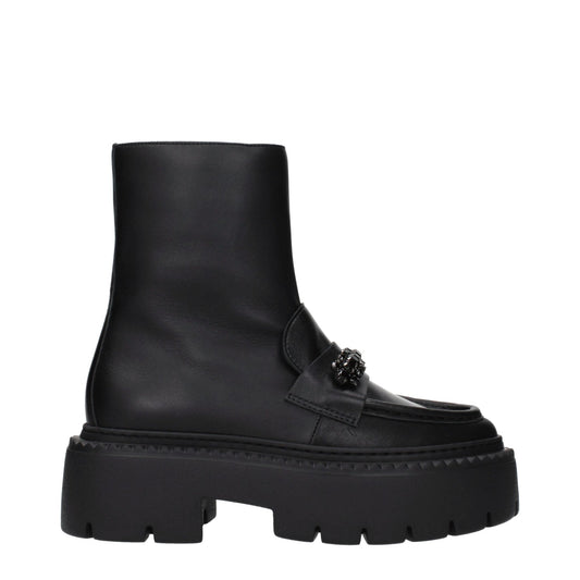 Jimmy Choo Black Leather Ankle Boots - HBPS Beauty & Fashion