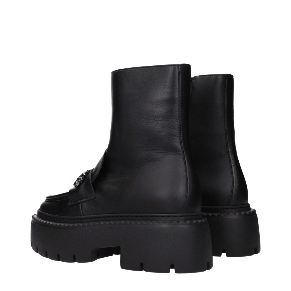 Jimmy Choo Black Leather Ankle Boots - HBPS Beauty & Fashion