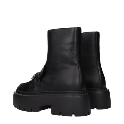 Jimmy Choo Black Leather Ankle Boots - HBPS Beauty & Fashion