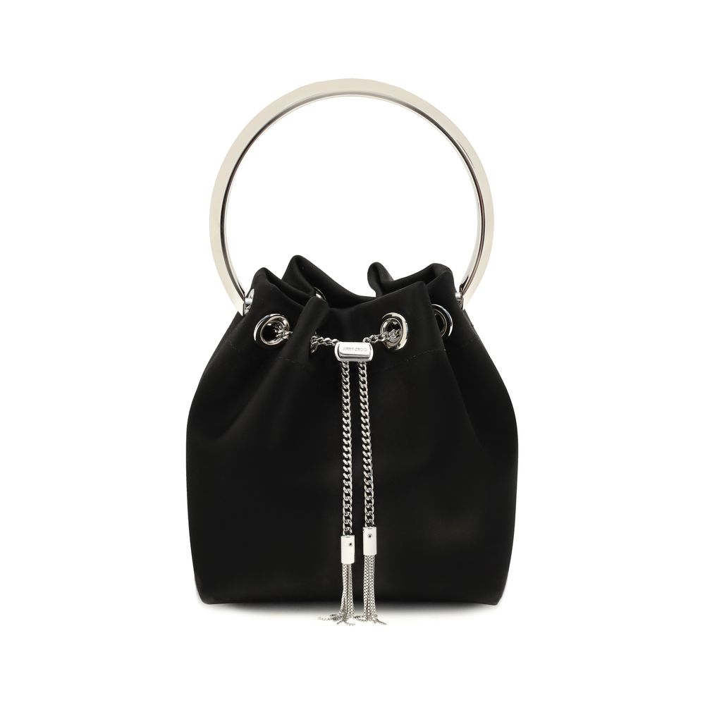 Jimmy Choo Black Silk Backet Bag - HBPS Beauty & Fashion