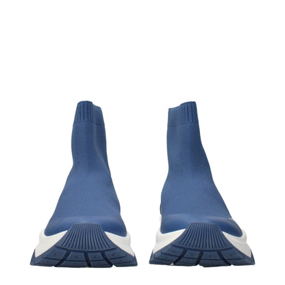 Jimmy Choo Blue Fabric Ankle Boots - HBPS Beauty & Fashion