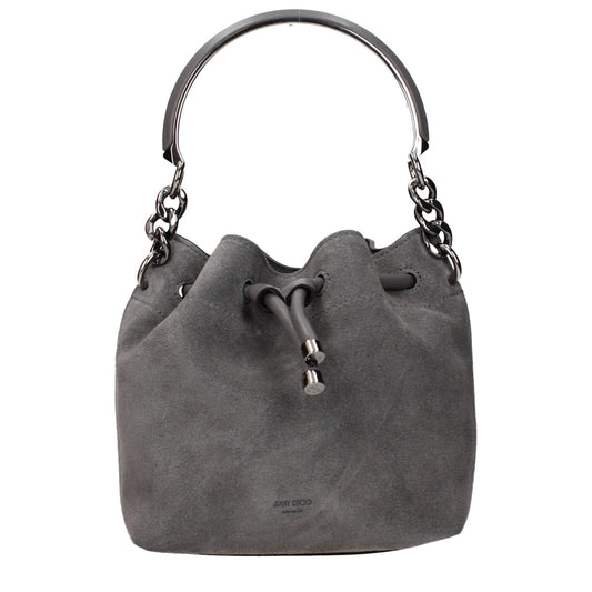 Jimmy Choo Gray Leather Handbag - HBPS Beauty & Fashion