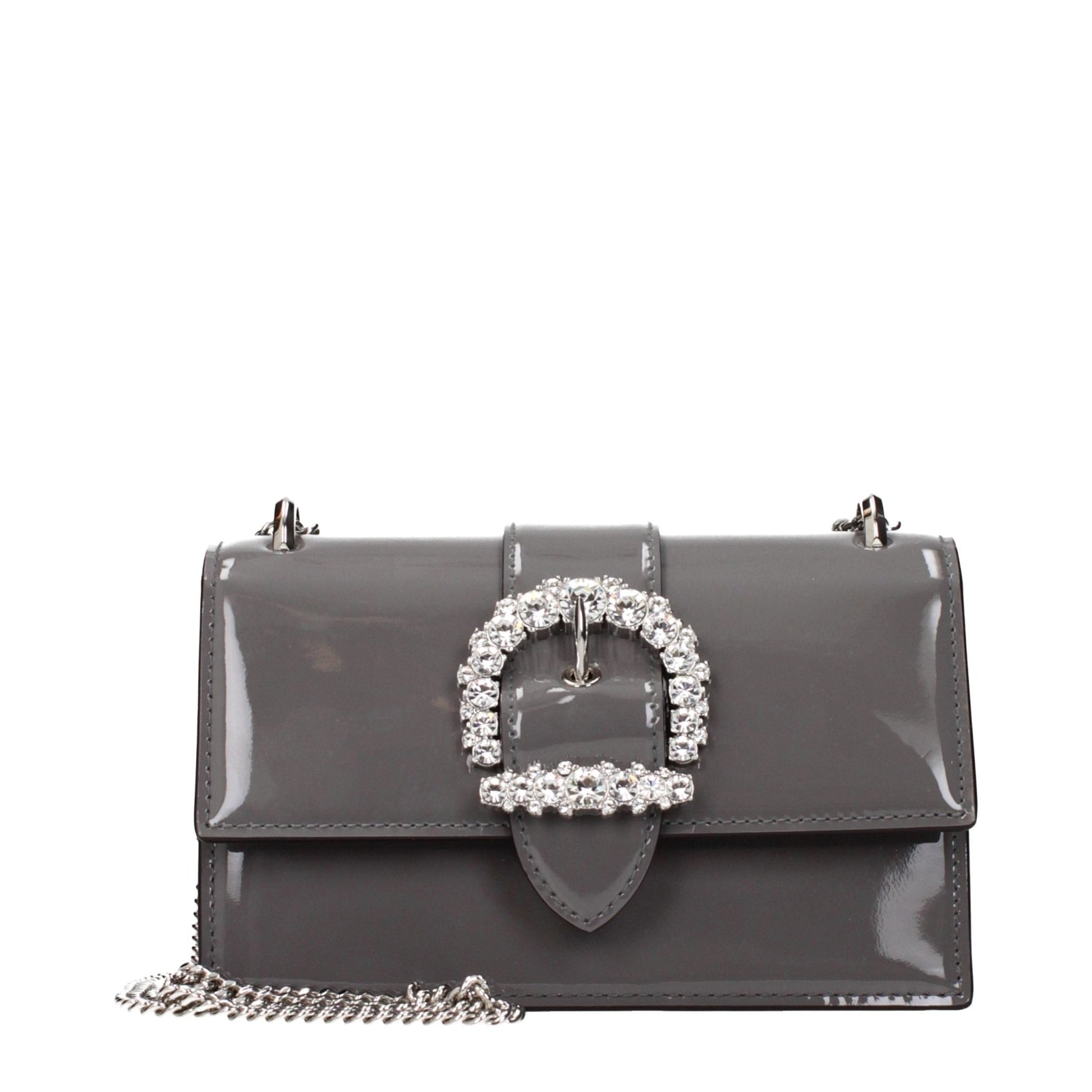 Jimmy Choo Gray Leather Shoulder Bag - HBPS Beauty & Fashion