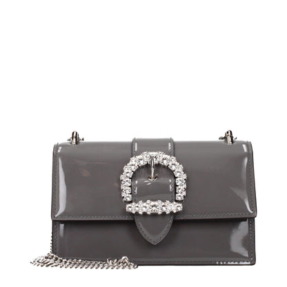 Jimmy Choo Gray Leather Shoulder Bag - HBPS Beauty & Fashion