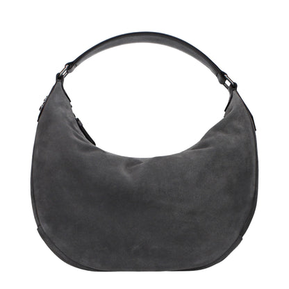 Jimmy Choo Gray Leather Shoulder Bag - HBPS Beauty & Fashion