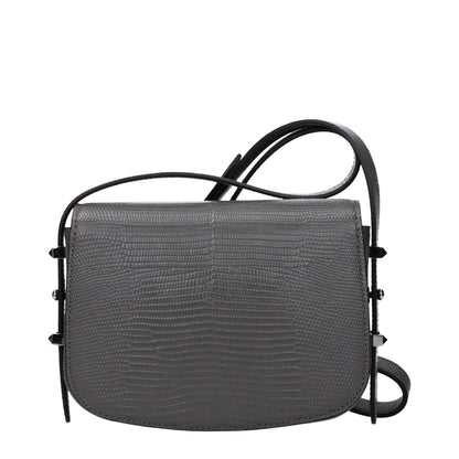 Jimmy Choo Gray Leather Shoulder Bag - HBPS Beauty & Fashion