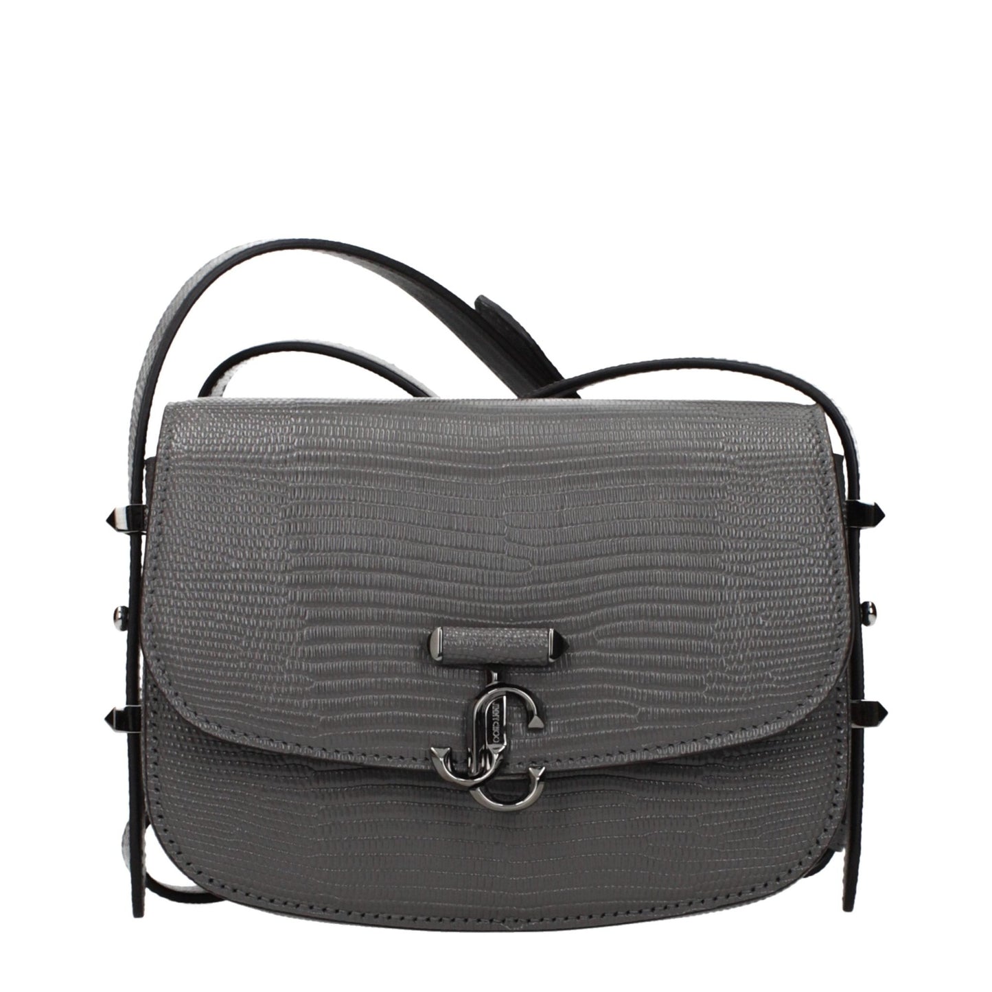Jimmy Choo Gray Leather Shoulder Bag - HBPS Beauty & Fashion