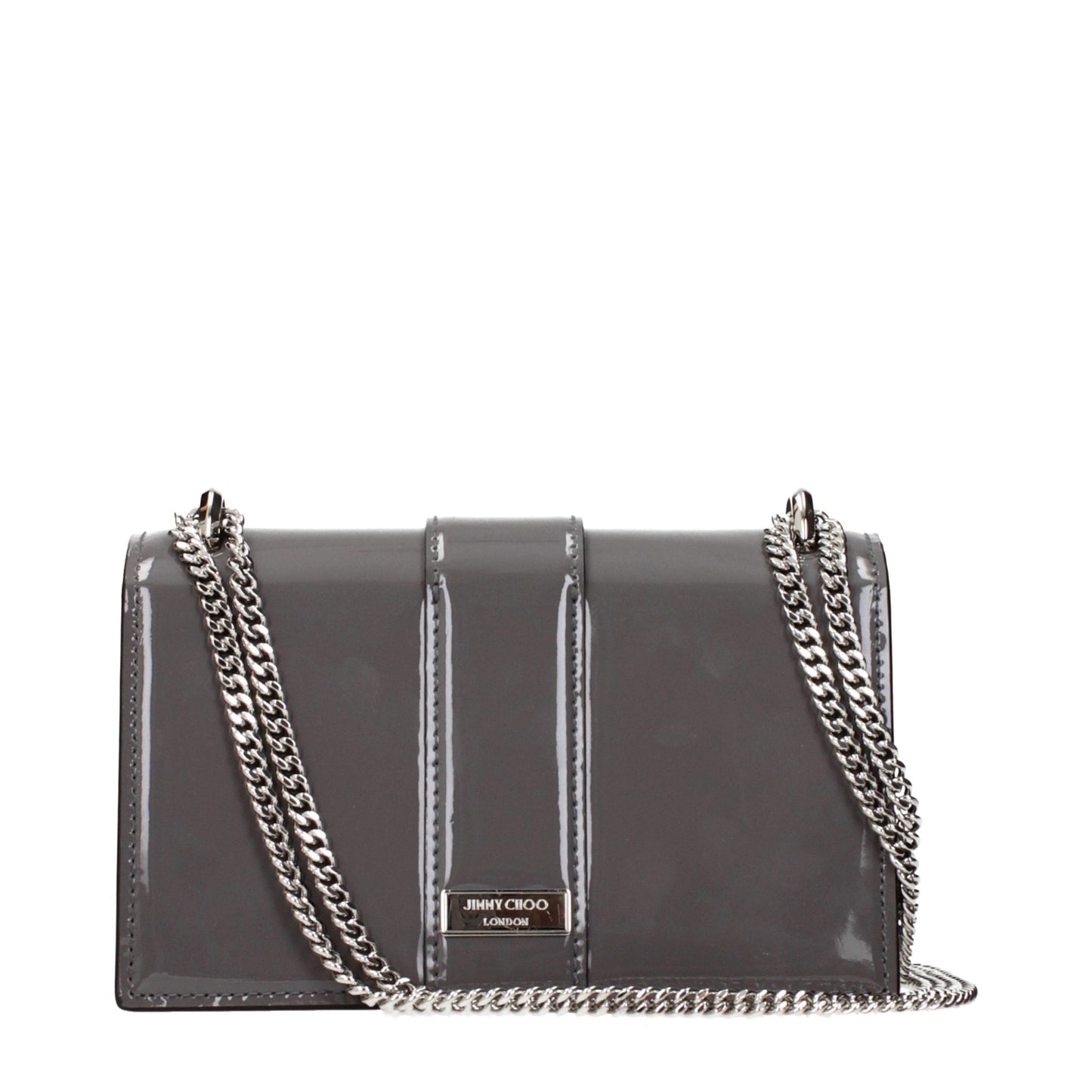 Jimmy Choo Gray Leather Shoulder Bag - HBPS Beauty & Fashion