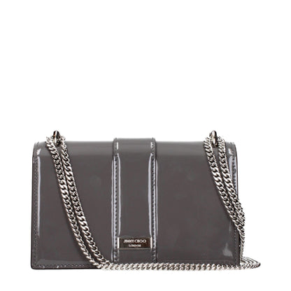 Jimmy Choo Gray Leather Shoulder Bag - HBPS Beauty & Fashion